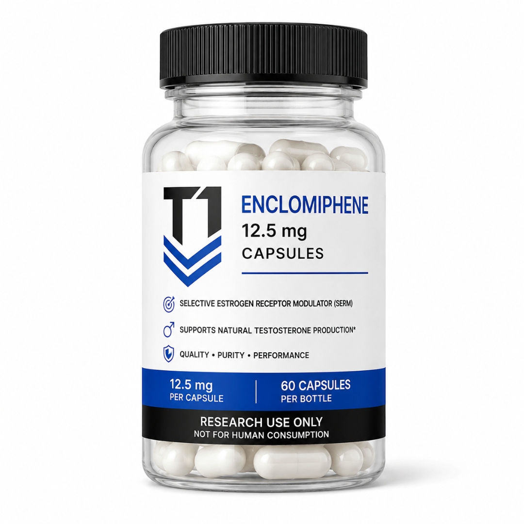 Tier 1 Enclomiphene 12.5 mg capsules bottle
