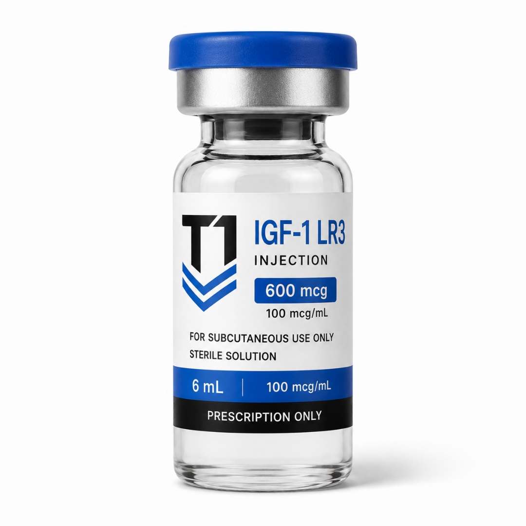 Tier 1 IGF-1 LR3 600 mcg injection vial