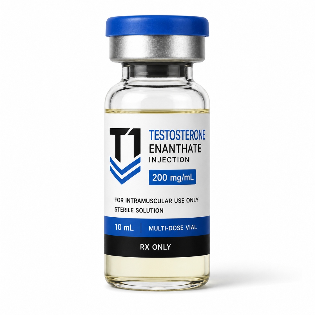 Tier 1 Testosterone Enanthate 200 mg/mL injection vial